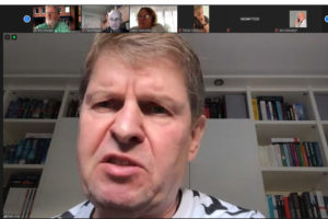 Ralf Stegner in der Videokonferenz