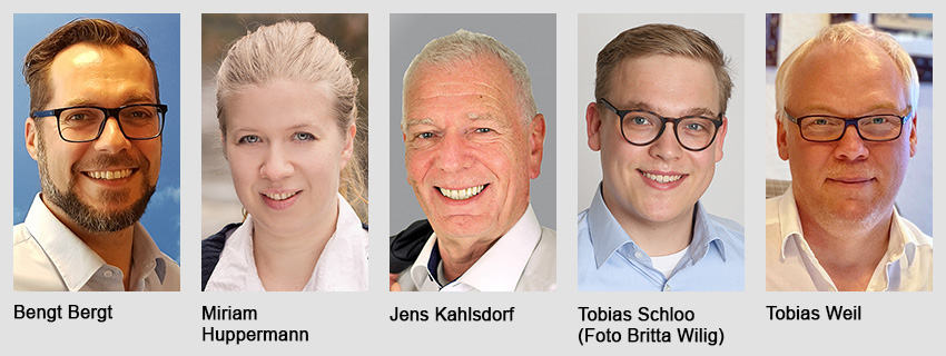 Bengt Bergt, Miriam Huppermann, Jens Kahlsdorf, Tobias Schloo, Tobias Weil