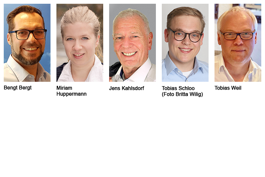 Bengt Bergt, Miriam Huppermann, Jens Kahlsdorf, Tobias Schloo, Tobias Weil